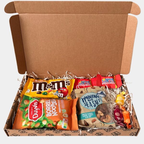 Borrelpakket brievenbus Snoep en Snacks