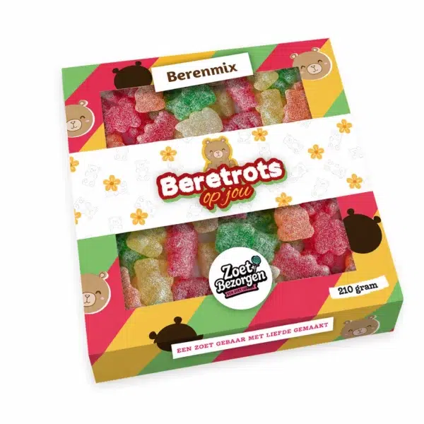 Snoeppakket Beretrots op Jou – Zure Beren 210 gram