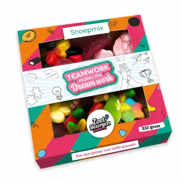 Snoeppakket Teamwork Makes the Dream Work – 210 gram